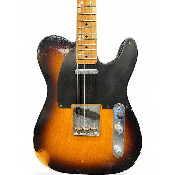 Used Fender 1951 Relic Nocaster 2 Tone Sunburst Solid Body Electric Guitar