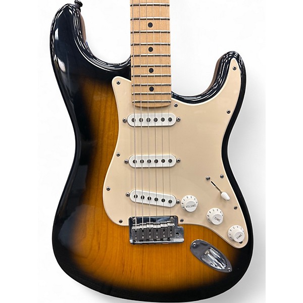 Used Fender 50th Anniversary American Stratocaster 2 Tone Sunburst Solid Body Electric Guitar