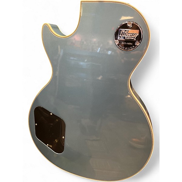 Used 2011 Gibson Les Paul Custom Pro Pelham Blue Solid Body Electric Guitar