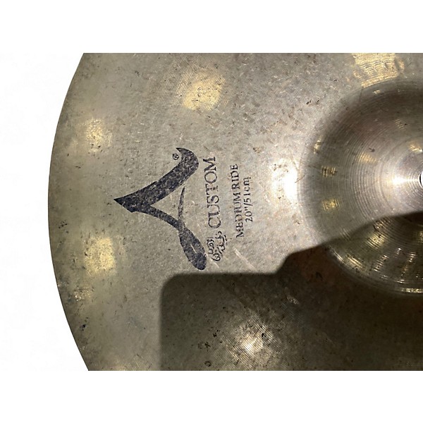 Used 2020s Zildjian 20in A Custom Medium Ride Cymbal