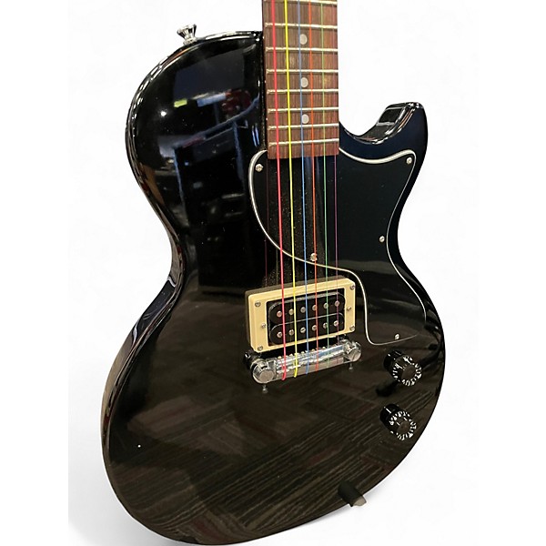 Used 2012 Epiphone Les Paul Junior Black Solid Body Electric Guitar