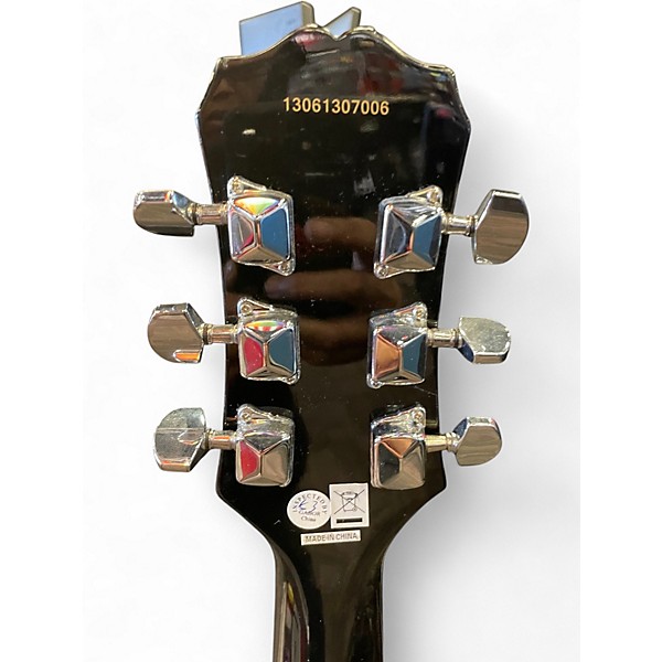 Used 2012 Epiphone Les Paul Junior Black Solid Body Electric Guitar