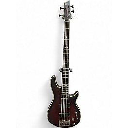 Used Schecter Guitar Research Hellraiser Extreme-5 Crimson Red Burst Electric Bass Guitar