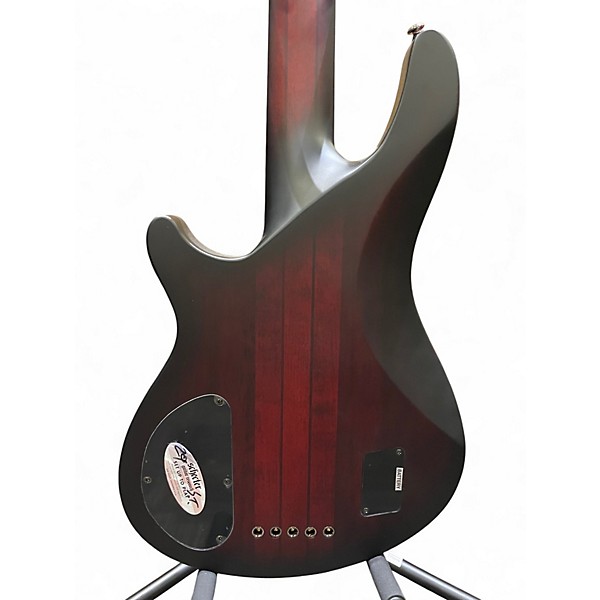 Used Schecter Guitar Research Hellraiser Extreme-5 Crimson Red Burst Electric Bass Guitar