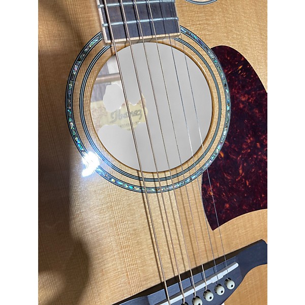Used Ibanez AW35RECE-NT Natural Acoustic Guitar