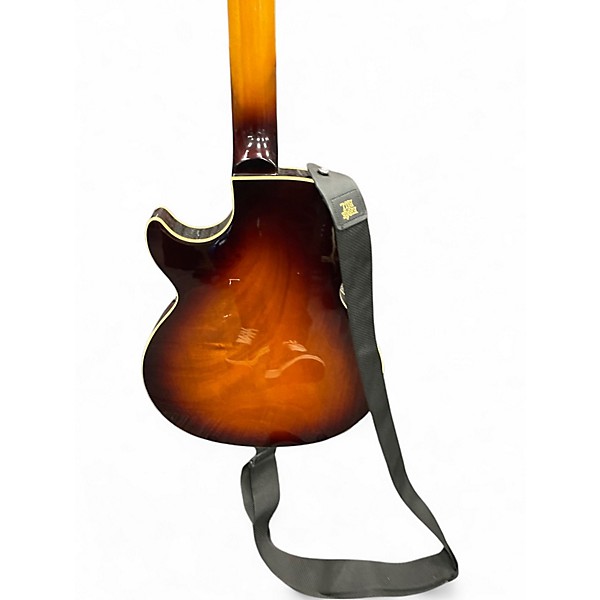Used Ivy IJZ300 2 Tone Sunburst Hollow Body Electric Guitar