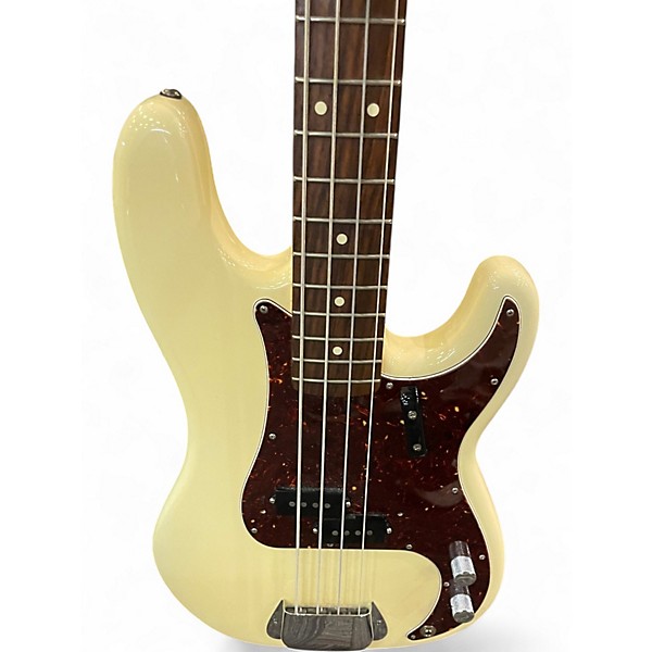 Used Fender American Special Precision Bass Olympic White Electric Bass Guitar