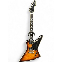 Used Schecter Guitar Research E-1 CUSTOM Amber Solid Body Electric Guitar