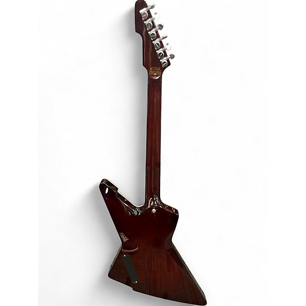 Used Schecter Guitar Research E-1 CUSTOM Amber Solid Body Electric Guitar