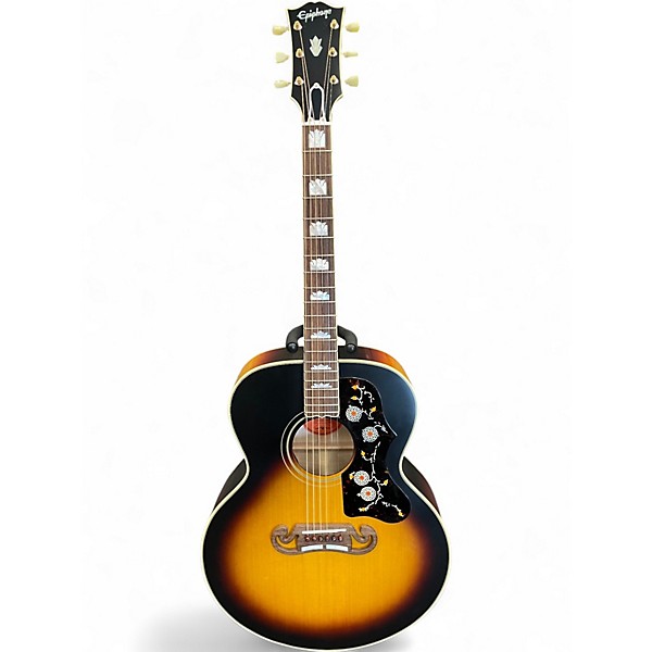 Used Epiphone SJ200 Sunburst Acoustic Electric Guitar