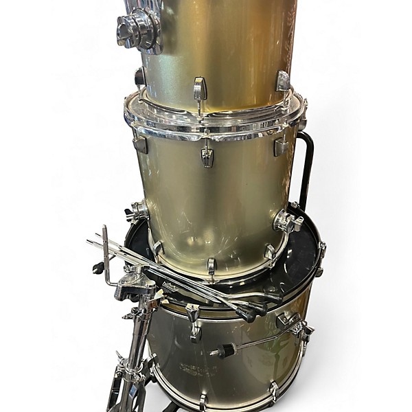 Used Ludwig 3 Piece Accent CS Gold Drum Kit
