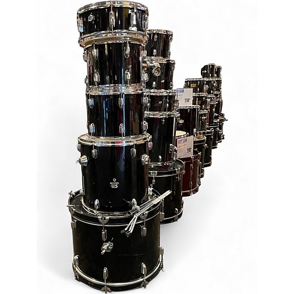 Used CB Percussion 5 Piece JRX-55 Black Drum Kit