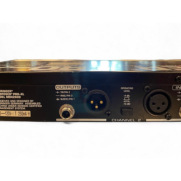 Used Behringer MDX2600 Compressor