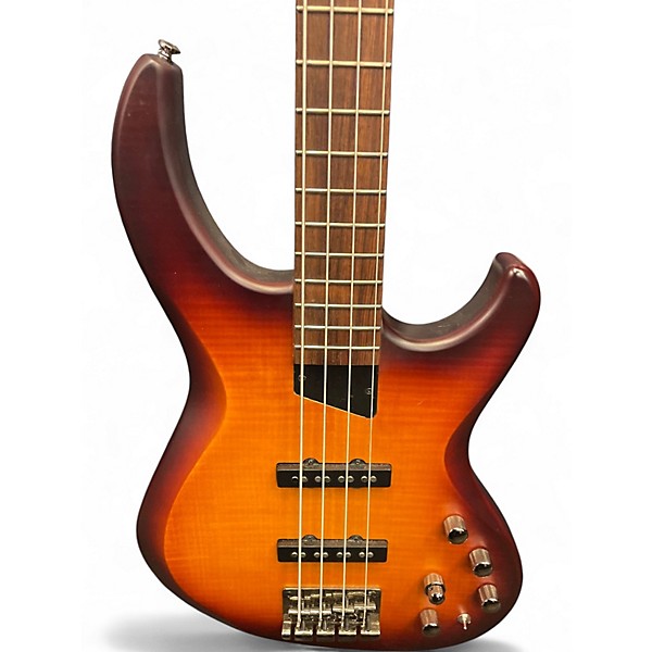 Used Kingston Michael Tobias Designs Saratoga Deluxe Deep Cherry Burst Electric Bass Guitar