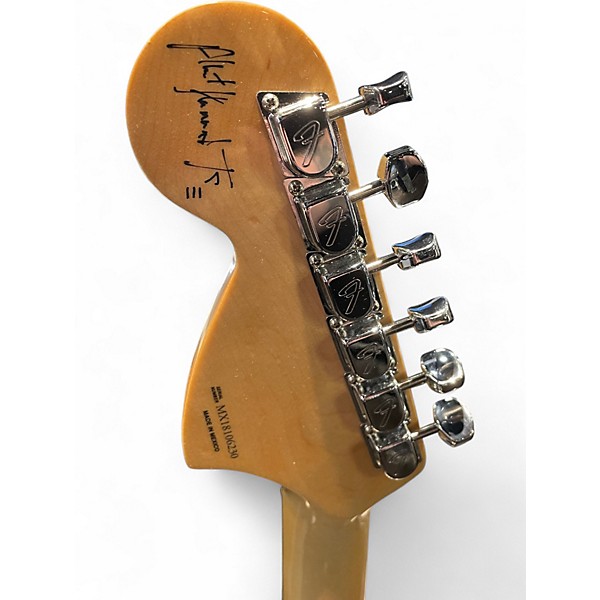 Used Fender Albert Hammond Jr Signature Stratocaster Olympic White Solid Body Electric Guitar