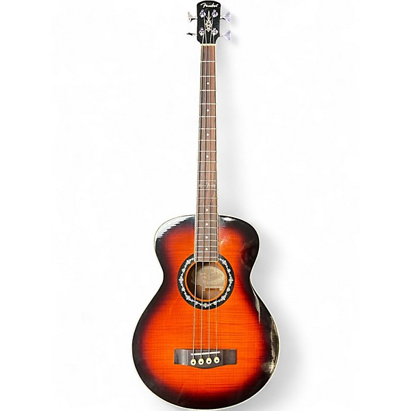 Used Fender T Bucket Bass 3 Tone Sunburst Acoustic Bass Guitar
