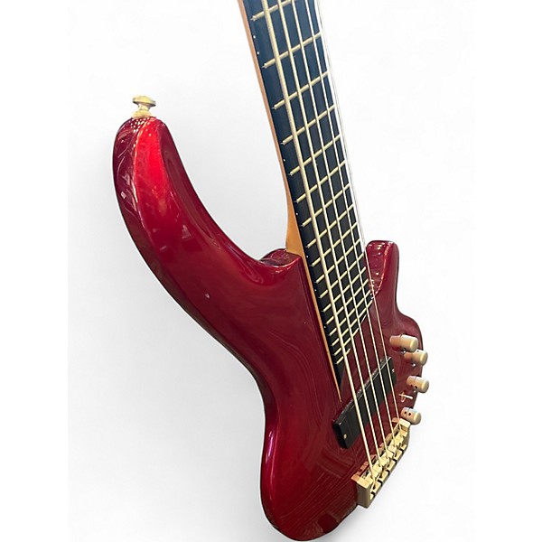 Used Cort CURBOW BASS Candy Apple Red Electric Bass Guitar
