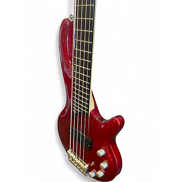 Used Cort CURBOW BASS Candy Apple Red Electric Bass Guitar