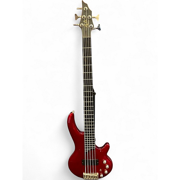 Used Cort CURBOW BASS Candy Apple Red Electric Bass Guitar