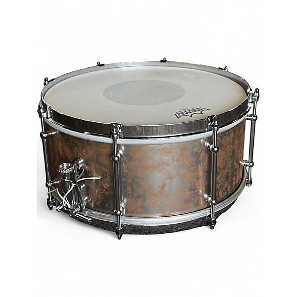 Used Hello Drum 14X7 Raw Steel Custom Raw Drum