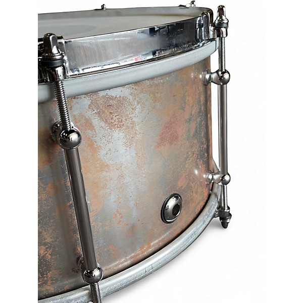 Used Hello Drum 14X7 Raw Steel Custom Raw Drum