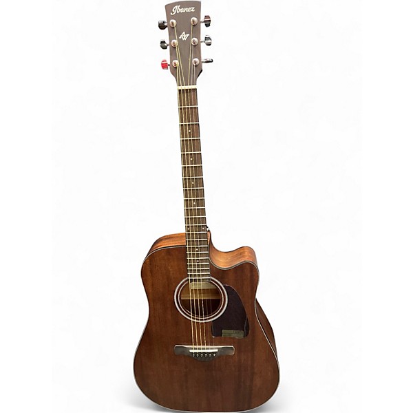 Used Ibanez AW54CE-OPN Natural Acoustic Electric Guitar