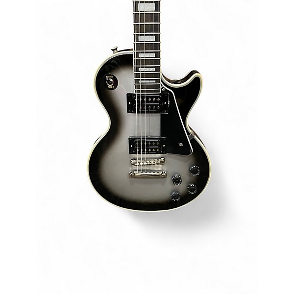 Used Epiphone Les Paul Custom Silverburst Solid Body Electric Guitar