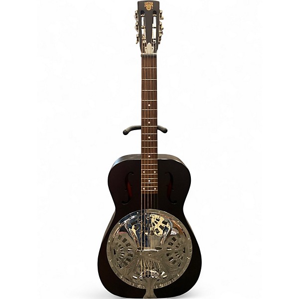 Used 1980s Dobro F60 Black Resonator Guitar
