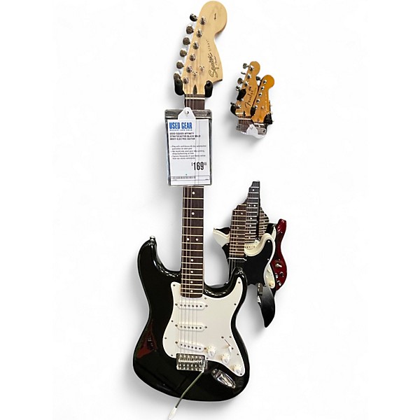 Used Squier Affinity Stratocaster Black Solid Body Electric Guitar
