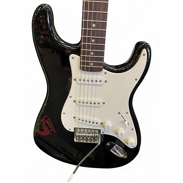 Used Squier Affinity Stratocaster Black Solid Body Electric Guitar