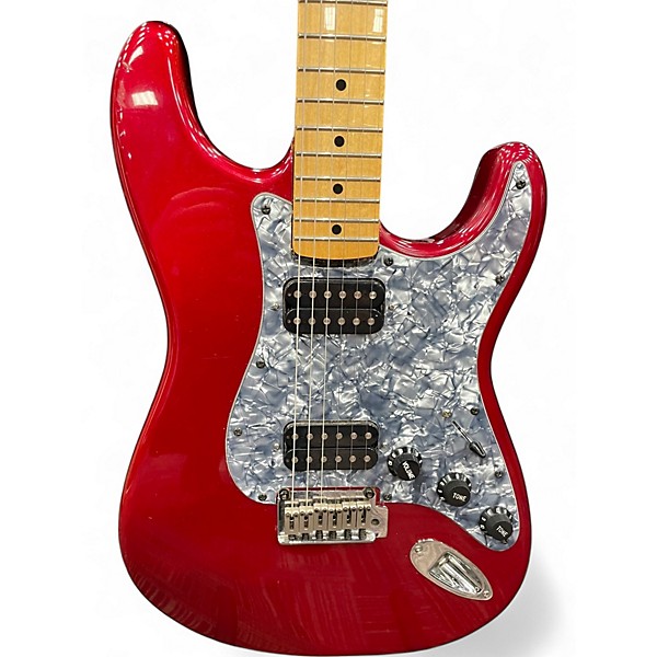 Used Fender Player Stratocaster Candy Apple Red Solid Body Electric Guitar