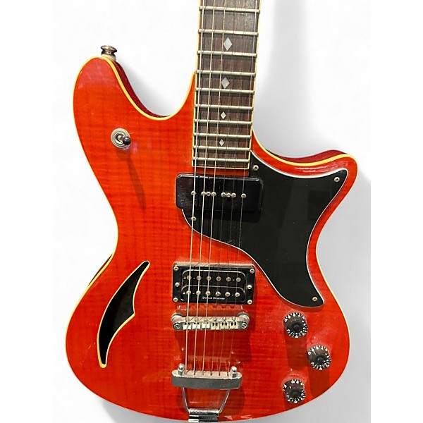 Used Schecter Guitar Research TSH1 Red Hollow Body Electric Guitar