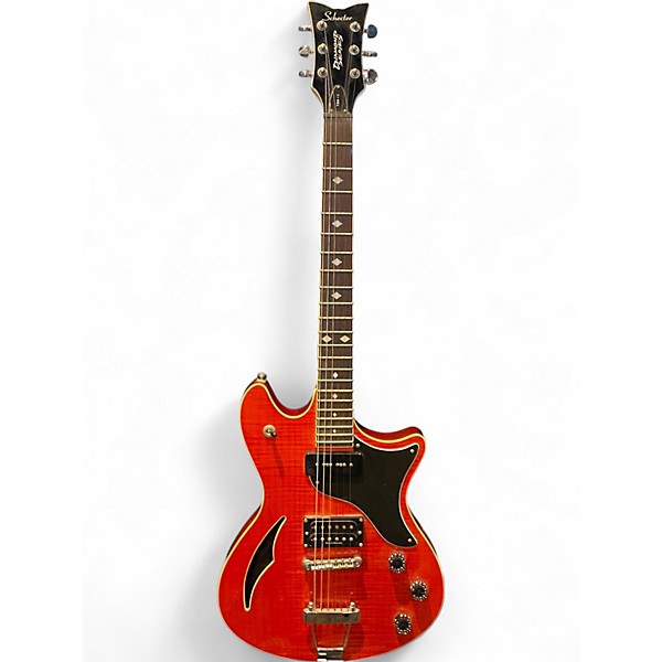 Used Schecter Guitar Research TSH1 Red Hollow Body Electric Guitar