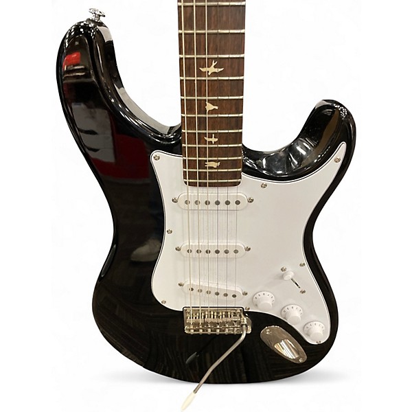 Used PRS SE Silver Sky Black and White Solid Body Electric Guitar