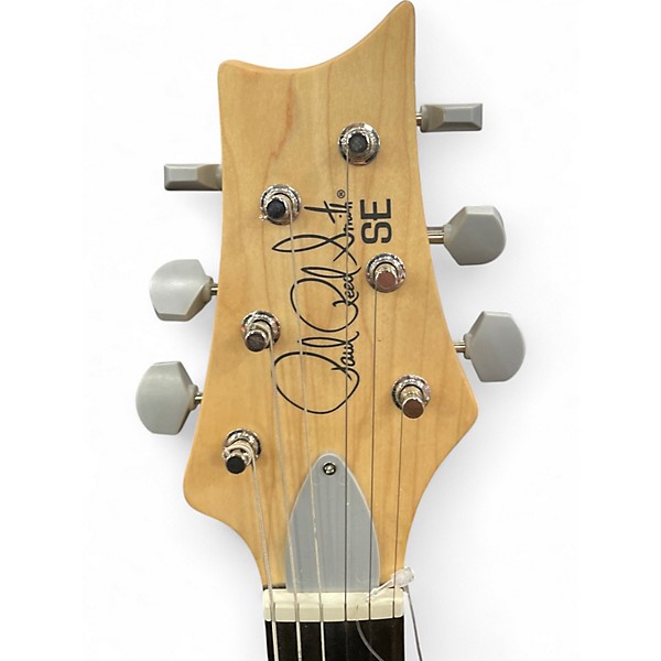 Used PRS SE Silver Sky Black and White Solid Body Electric Guitar