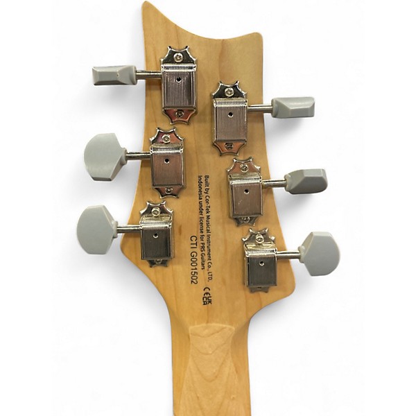 Used PRS SE Silver Sky Black and White Solid Body Electric Guitar