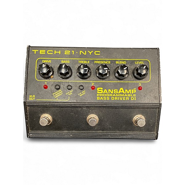 Used Tech 21 Sansamp PBDR Bass Driver DI Bass Effect Pedal