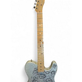 Used Fender Brad Paisley Road Worn Telecaster Silver Sparkle Solid Body Electric Guitar