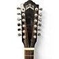 Used Guild F-2512CE Deluxe Trans Black Burst 12 String Acoustic Electric Guitar
