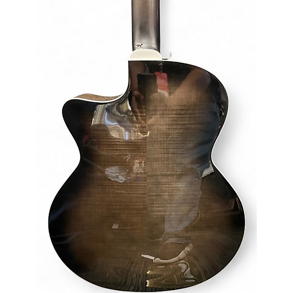 Used Guild F-2512CE Deluxe Trans Black Burst 12 String Acoustic Electric Guitar