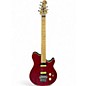 Used Sterling by Music Man Sub AX3 Axis Crimson Red Trans Solid Body Electric Guitar thumbnail