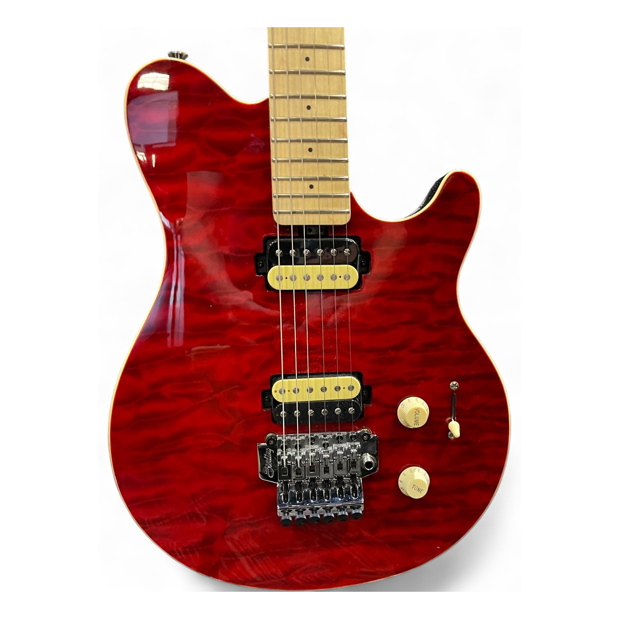 Red　Guitar　and　The　Truth Used Sterling by Music Man Sub AX3 Axis Crimson Red Trans