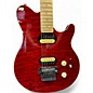 Used Sterling by Music Man Sub AX3 Axis Crimson Red Trans Solid Body Electric Guitar