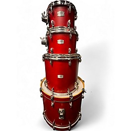 Used Yamaha 4 Piece Tour Custom Candy Apple Red Drum Kit