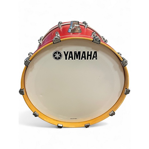 Used Yamaha 4 Piece Tour Custom Candy Apple Red Drum Kit