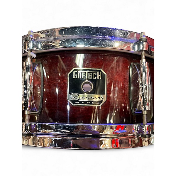 Used Gretsch Drums 5.5X14 Renown Snare Dark Cherry Burst Drum