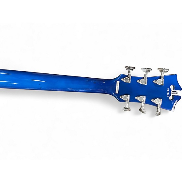 Used D'Angelico Premier Grateful Dead DC Red White and Blue Lightning Hollow Body Electric Guitar