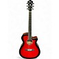Used Ibanez AEG7TRH TRANSPARENT RED SUNBURST Acoustic Electric Guitar thumbnail