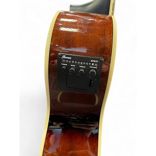 Used Ibanez AEG7TRH TRANSPARENT RED SUNBURST Acoustic Electric Guitar