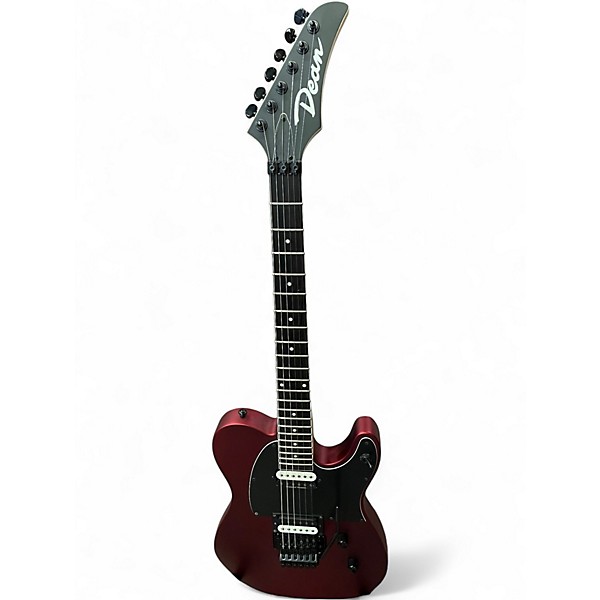 Used Dean Nash Vegas Select Floyd Red Metallic Solid Body Electric Guitar